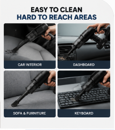 Multifunctional Cordless Vacuum Cleaner – Portable Car & Home Cleaning