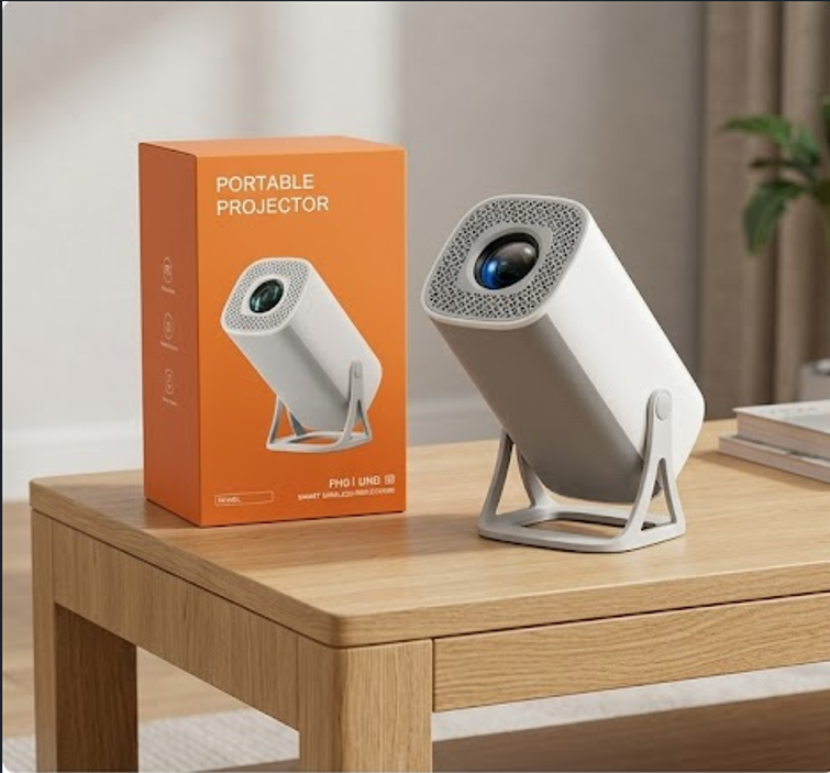 Smart Portable HD Projector – Wireless Mini Home Theater