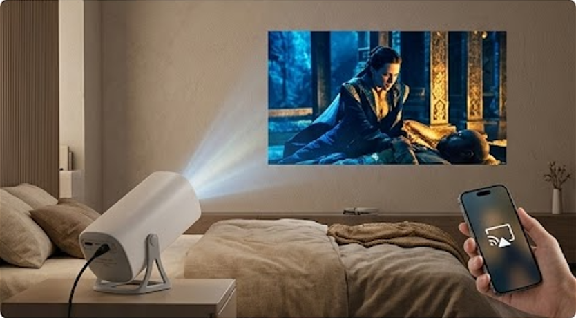 Smart Portable HD Projector – Wireless Mini Home Theater