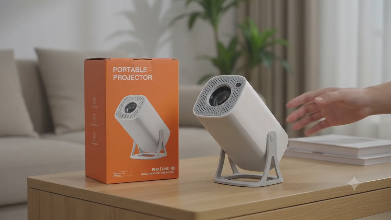 Smart Portable HD Projector – Wireless Mini Home Theater
