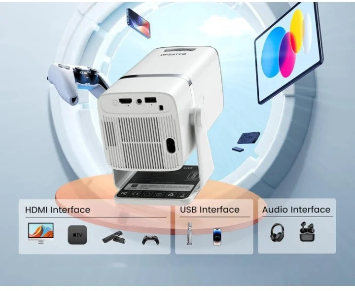 Smart Portable HD Projector – Wireless Mini Home Theater